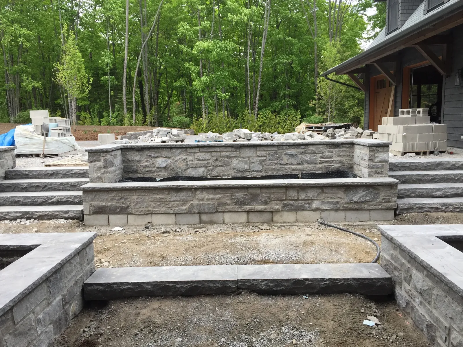 Custom stone outdoor living project