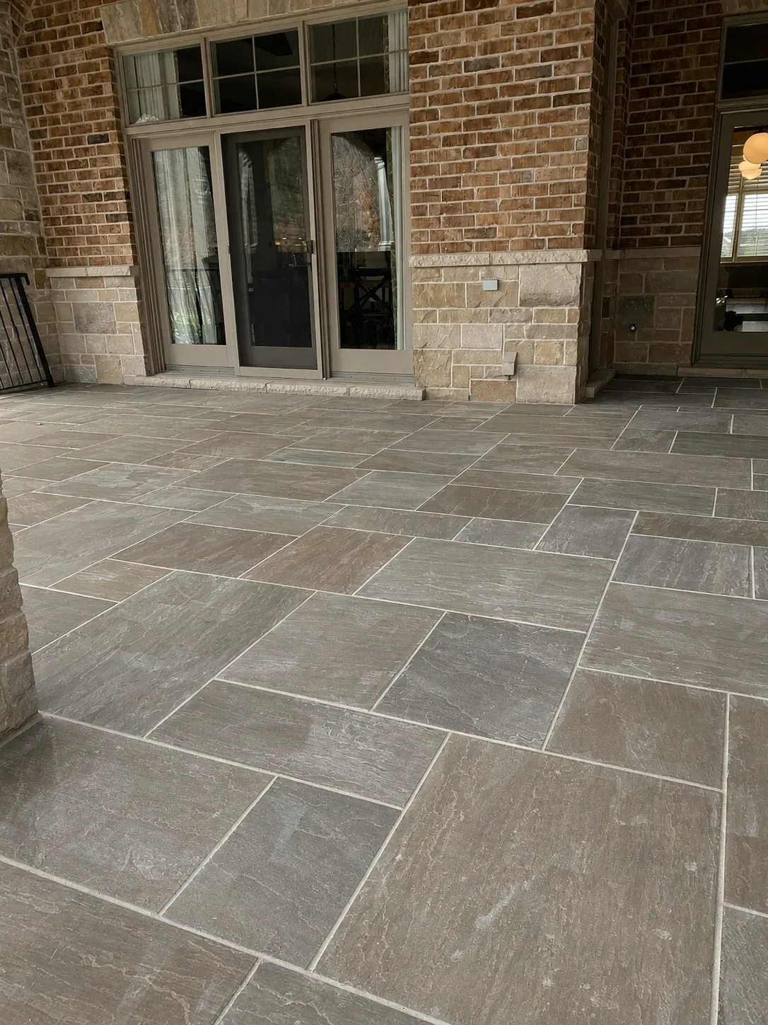 Natural stone patio project