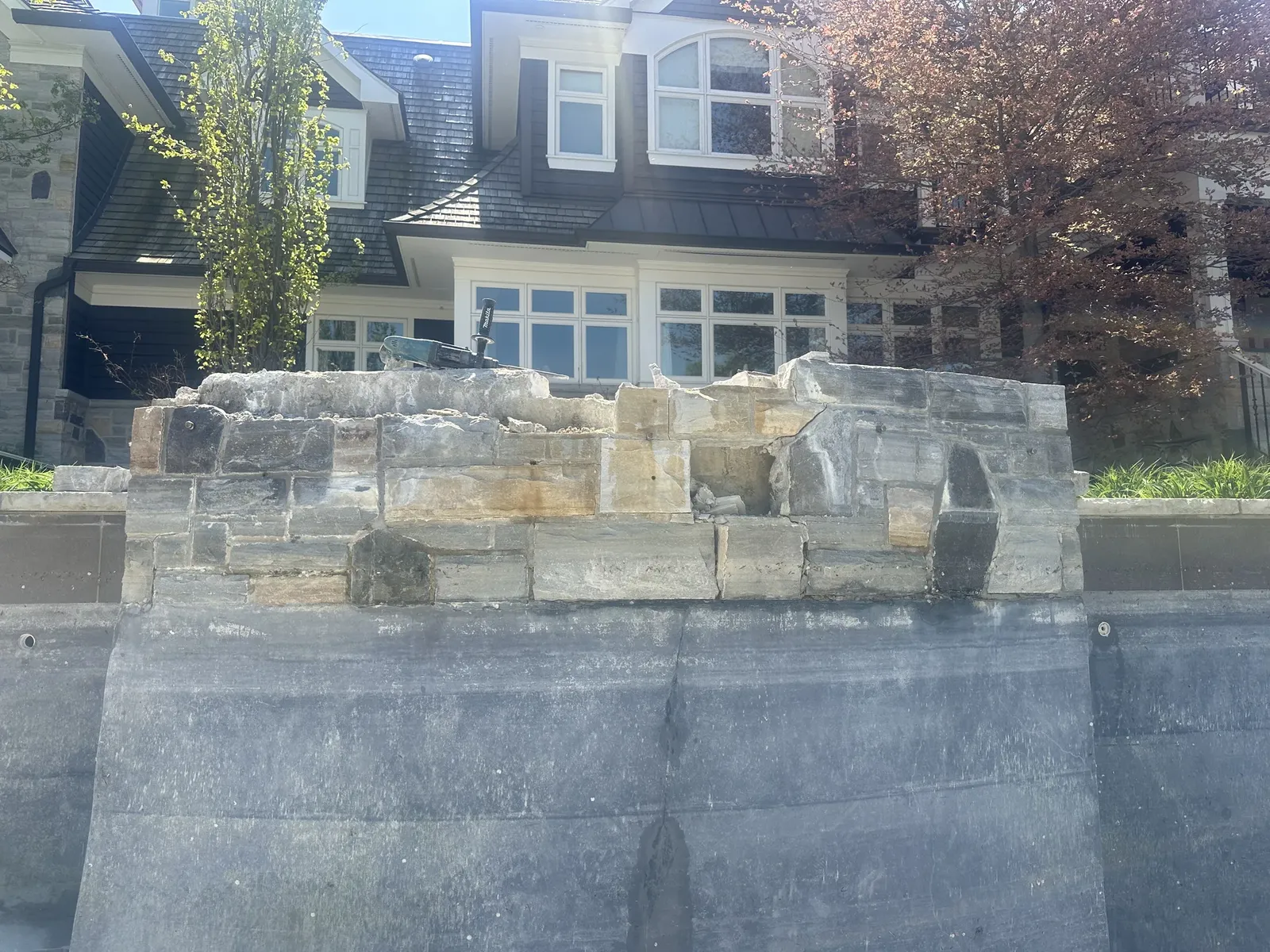 Before masonry repair project 2